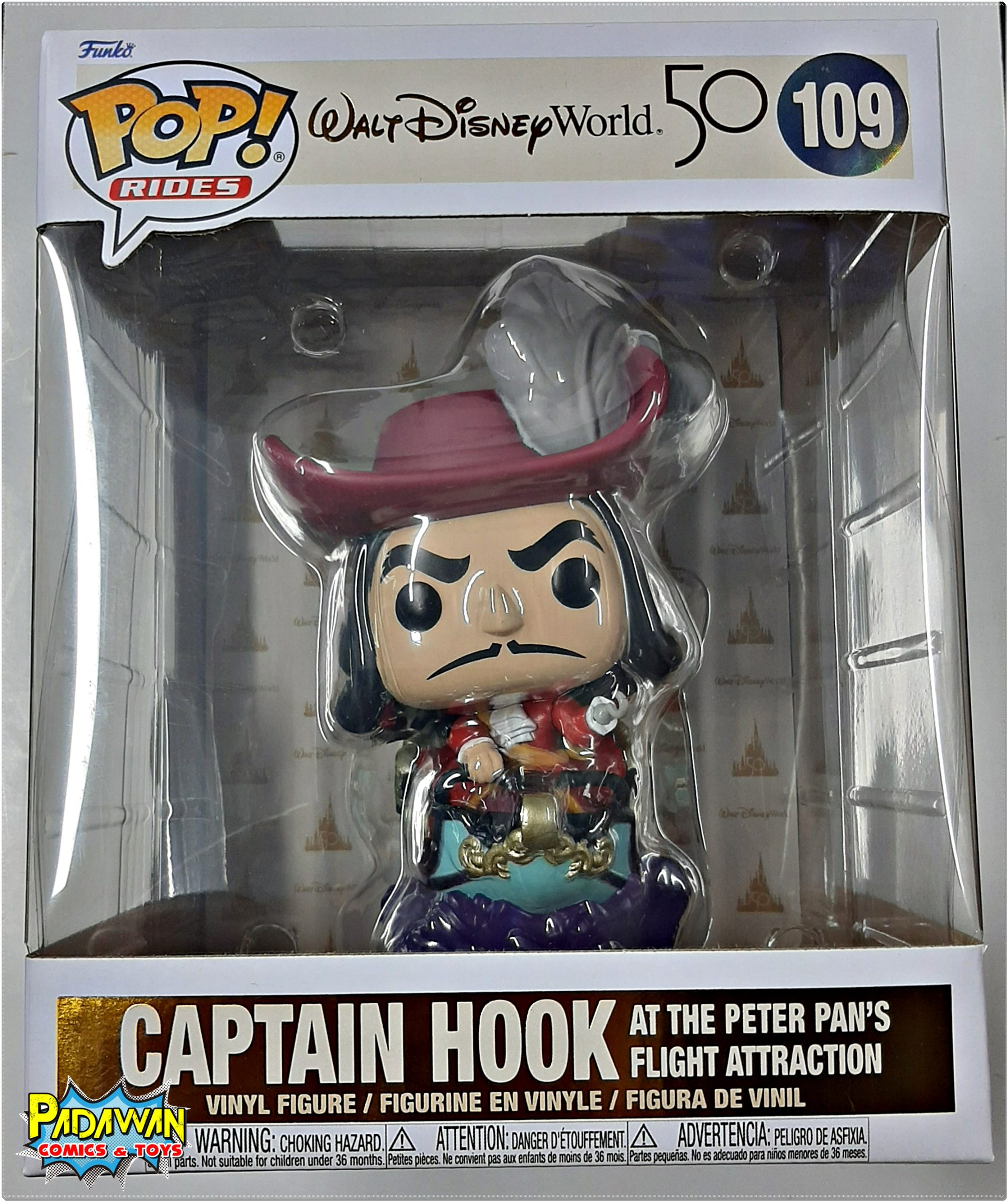 Funko Pop! - Walt Disney World 50 Anniversary - Captain Hook at the Peter Pan´s Flight Attraction