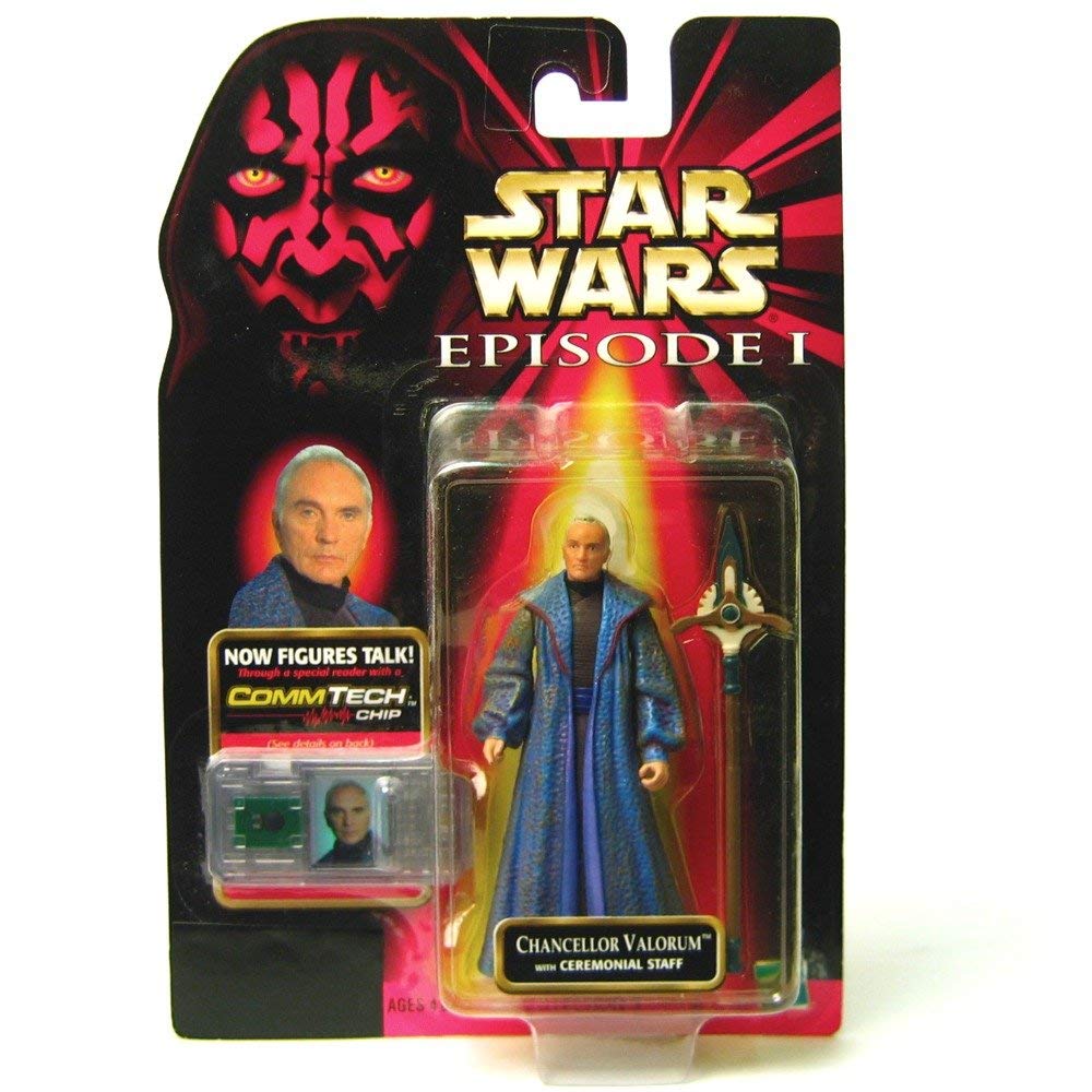 Chancellor Valorum with ceremonial staff - Figura Star Wars Episode 1