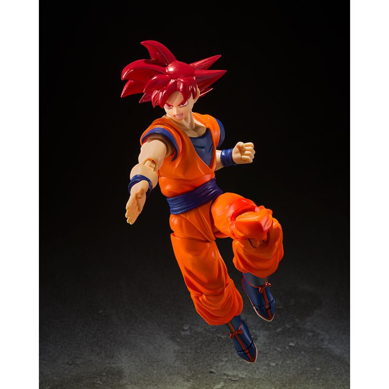 Super Saiyin God Son Goku - Figura Dragon Ball SH Figuarts - Imagen 3