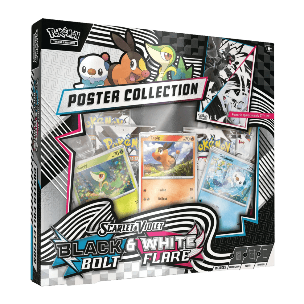 Pokémon Scarlet & Violet Black Bolt & White Flare Poster Collection