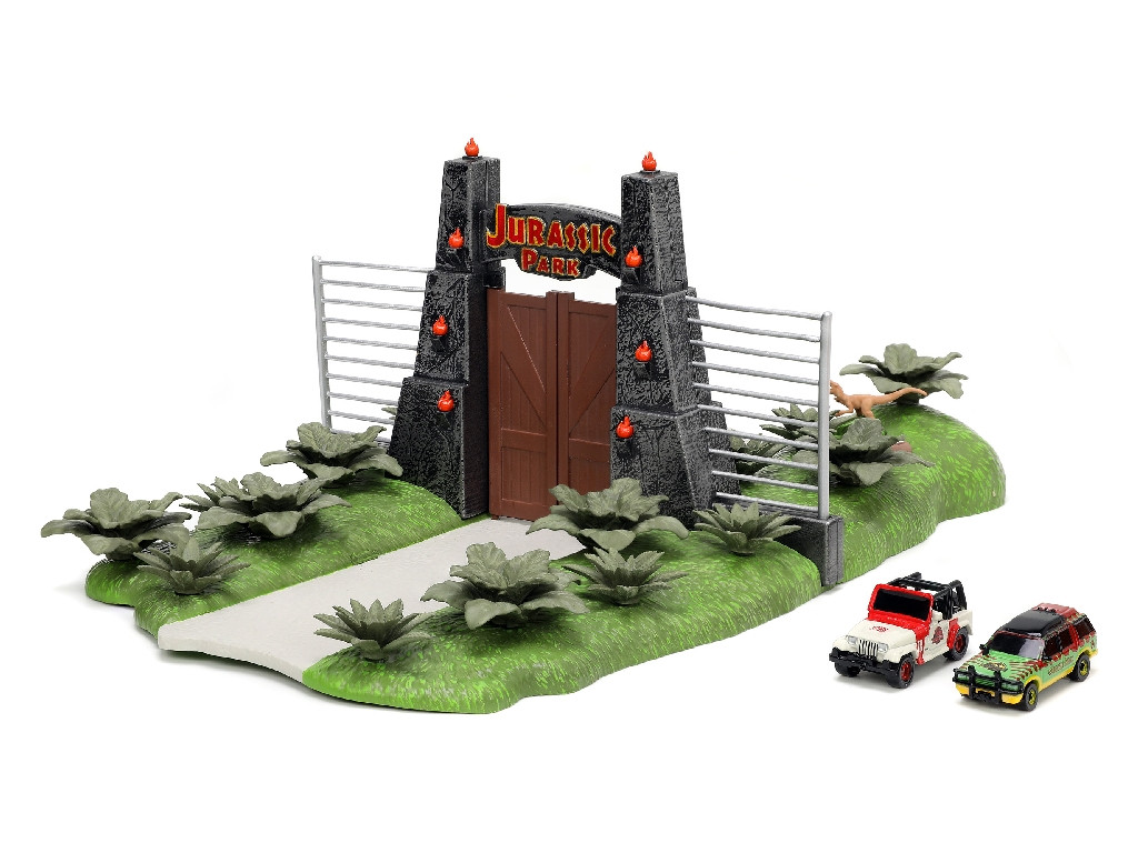 Nano Scene Jurassic Park (30th anniversary) - Diorama + 2 autos die cast - Imagen 2