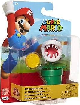 Planta Piraña con Superestrella - Colección Super Mario