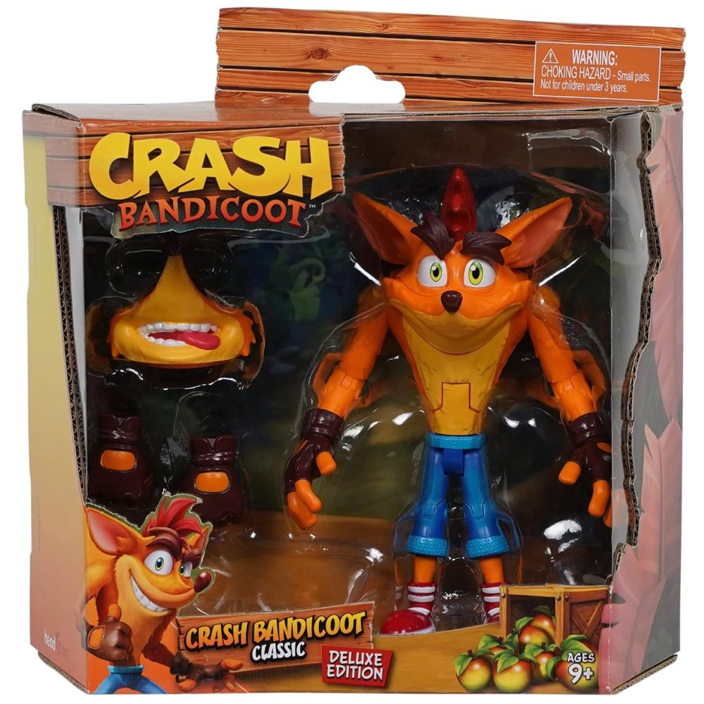 Crash Bandicoot Deluxe Edition - Figura Articulada y con accesorios