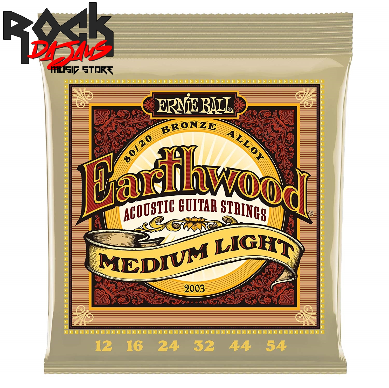 Cuerdas Guitarra Acústica Earthwood Medium Light - Ernie Ball