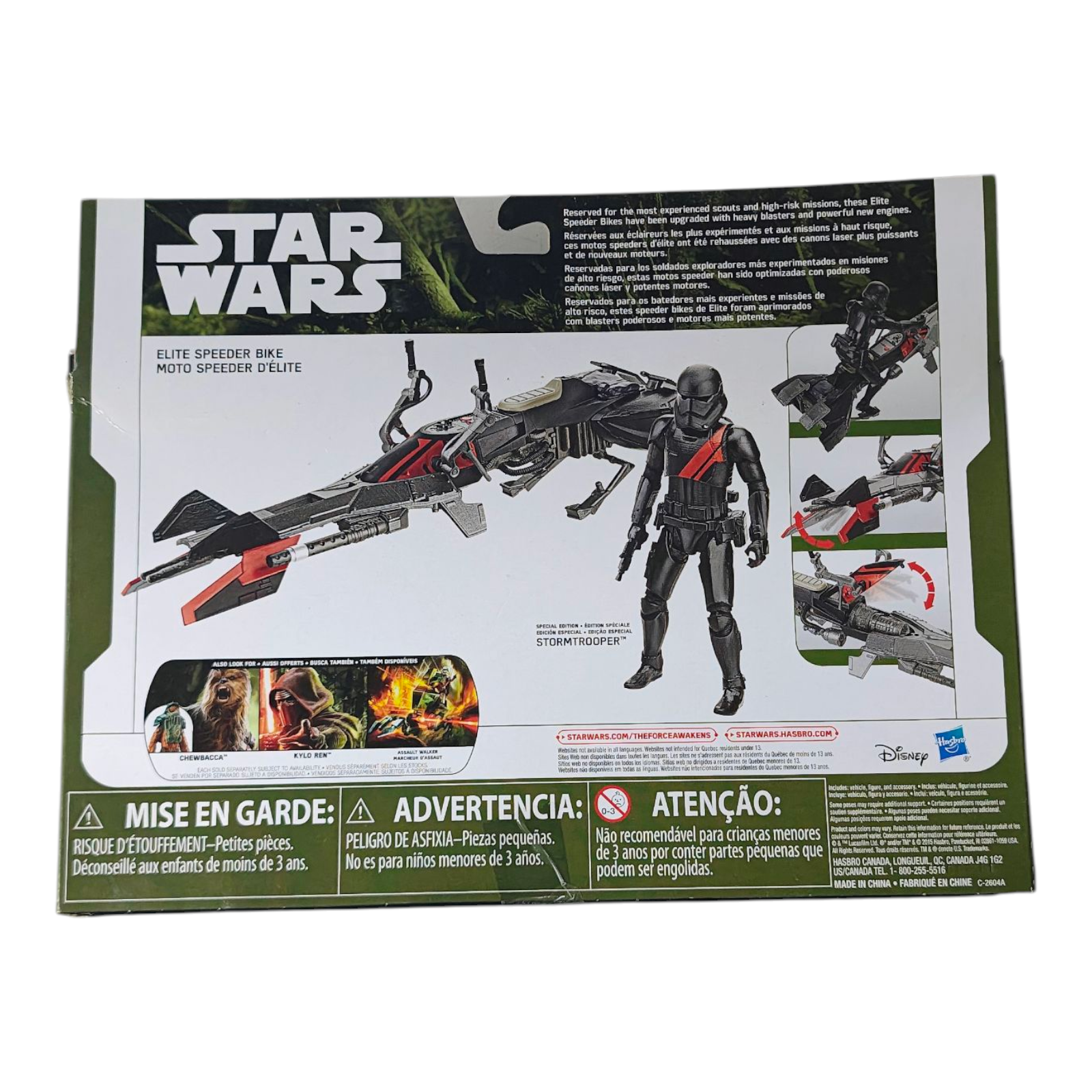 Elite Speeder Bike + Stormtrooper - Nave Star Wars Hasbro 2015 (Open Box) - Imagen 2