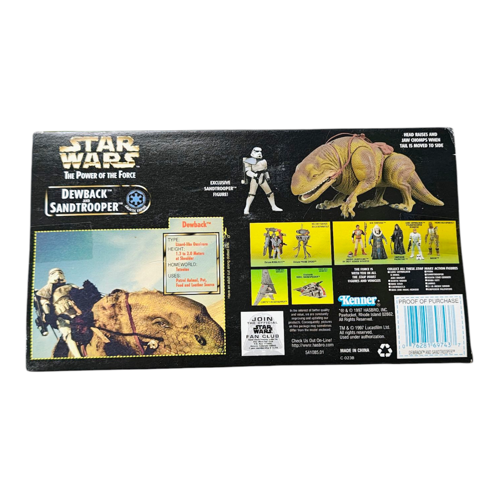 Dewback and Sandtrooper - Pack Star Wars Power of the Force (Open Box) - Imagen 2