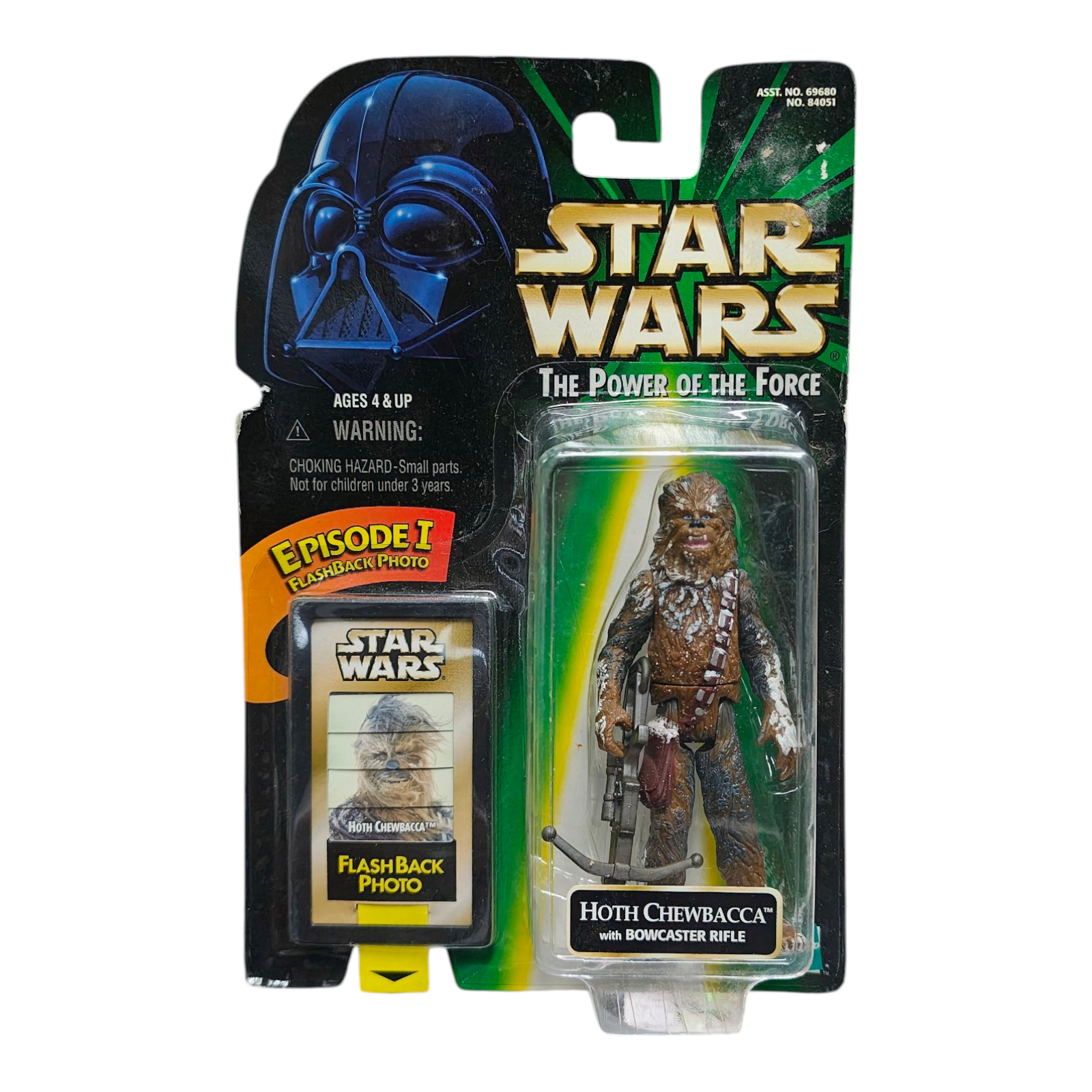 Hoth Chewbacca with Bowcaster Rifle (Open Box) - Figura Star Wars Power of the Force Hasbro (1998)