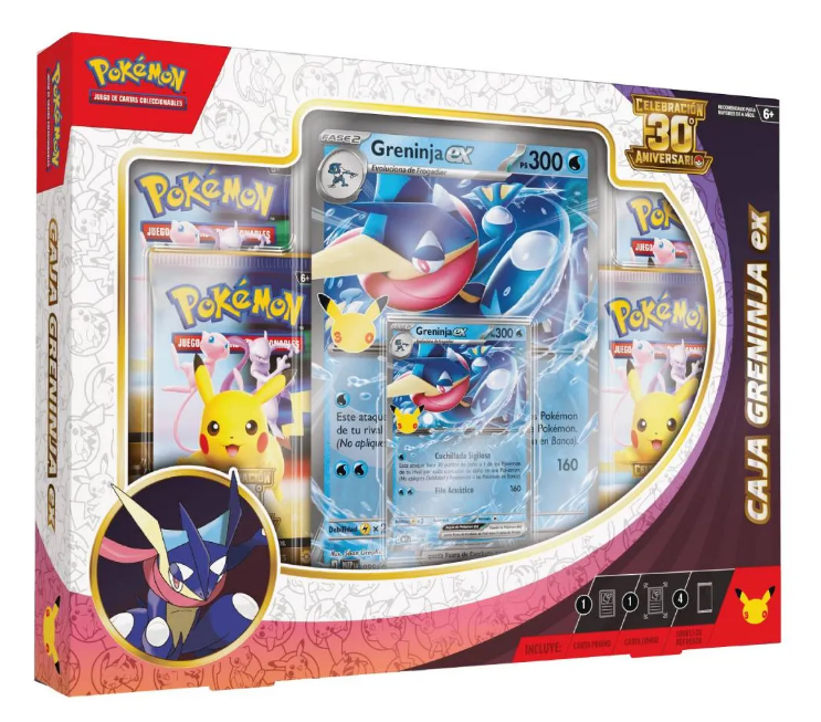 Caja Greninja EX - Pokémon Celebración 30 Aniversario