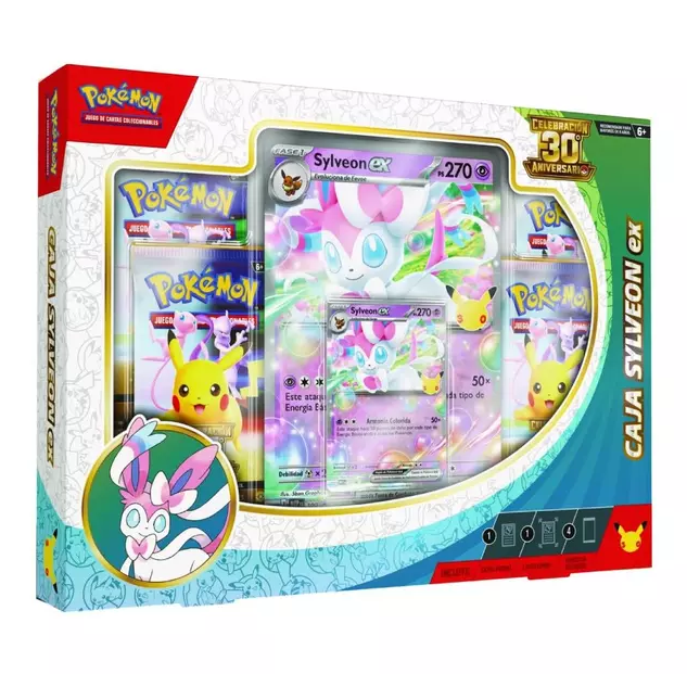 Caja Sylveon EX - Pokémon Celebración 30 Aniversario